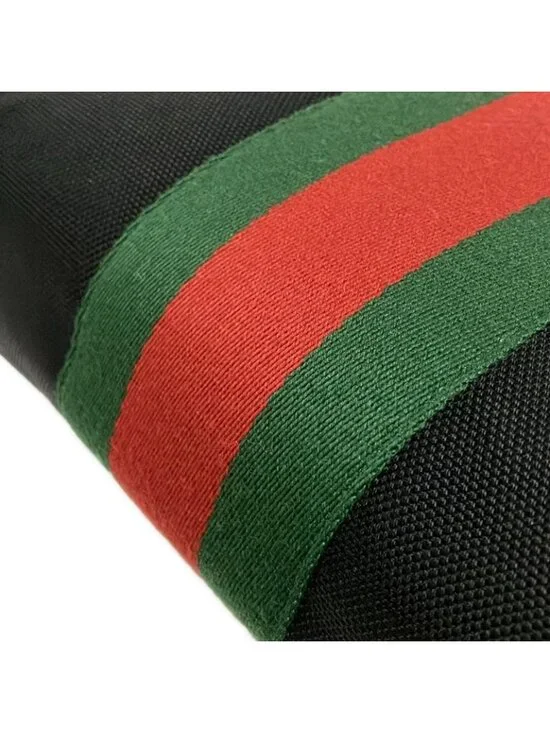 Gucci Second Bag Sherry Black Red Green Leather - Picture 15 of 15